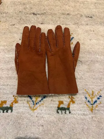 이탈구안토 스웨이드 무스탕 장갑 여성용