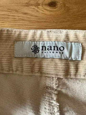 nano UNIVERSE 베이지 코듀로이 팬츠