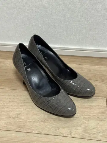 와코루 success walk 그레이 크로커다일풍 하이힐