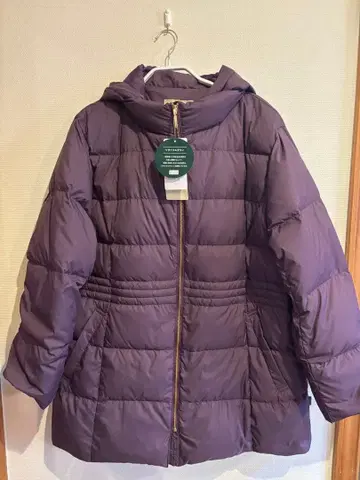 크로커다일 후드 부착 다운 코트