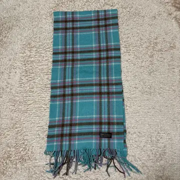 캐시미어 100% 체크 무늬 머플러