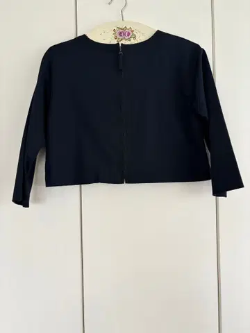 모라비토 네이비 크롭 자켓