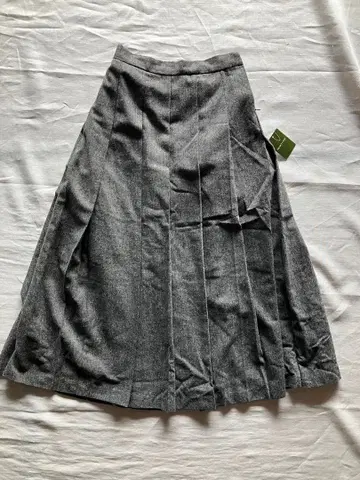 FREAK'S STORE 트위드 플리츠 롱 스커트 F 사이즈