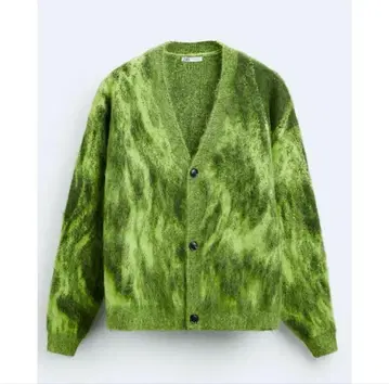 [ 새상품 ] ZARA 러쉬 자카드 가디건