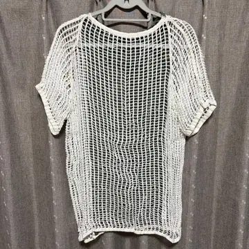 y122105 밀리터리 메쉬 셔츠 화이트 반팔 군