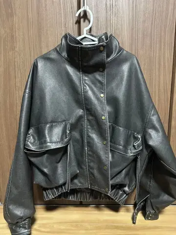 가죽 자켓 빈티지 라이더스 쇼트 기장