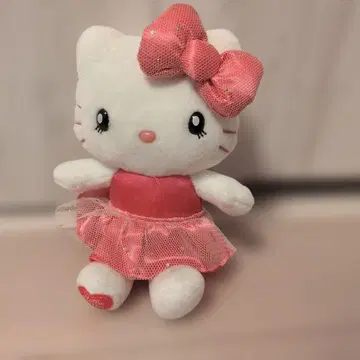 헬로키티 봉제 인형 키링 핑크