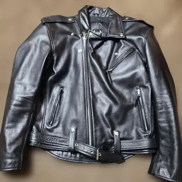 가죽 더블 라이더 자켓 블랙