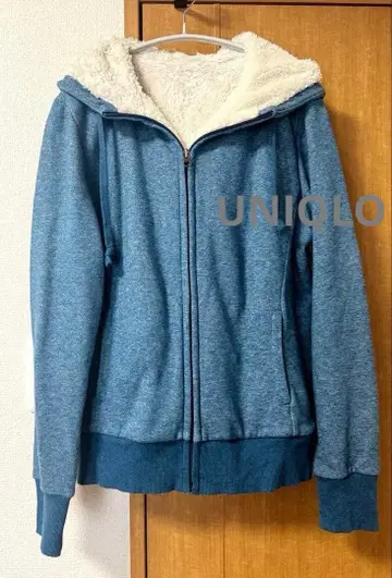 UNIQLO 보아 맨투맨 풀 집업 후드티 L