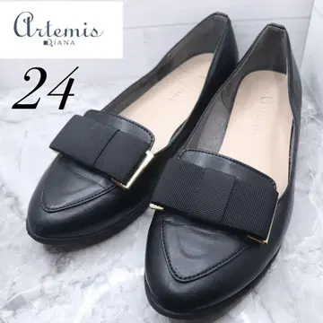 [ 64 ] DIANA 다이애나 로퍼 블랙 펌프스 오페라 리본 플랫 24