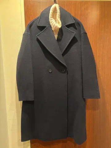 저널 스탠다드 네이비 체스터 코트 슬릿