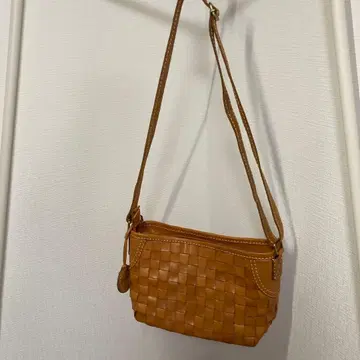 zucchero dilator 브라운 가죽 숄더백