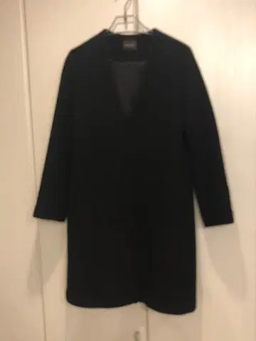 데밀크스 빔즈 울 노카라 코트 블랙 36