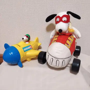 스누피 비행기형 봉제 인형 & 레이싱형 봉제 인형