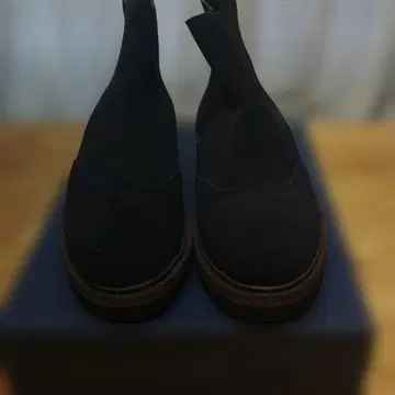 poypetta 다크 블루 사이드 고어 부츠 스웨이드