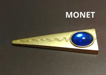 MONET 골드 파랑 브로치