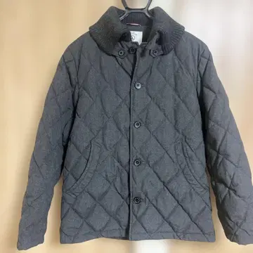 AIGLE 다크 그레이 퀼팅 다운 자켓 XL