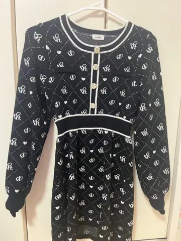 evelyn 로고 니트 OP 원피스