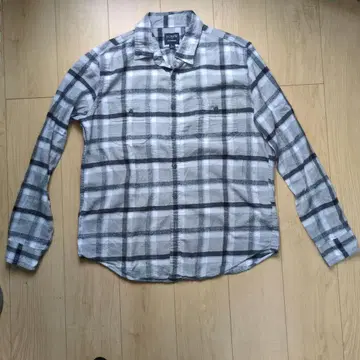 J.CREW 그레이 계열 체크 플란넬 셔츠 L