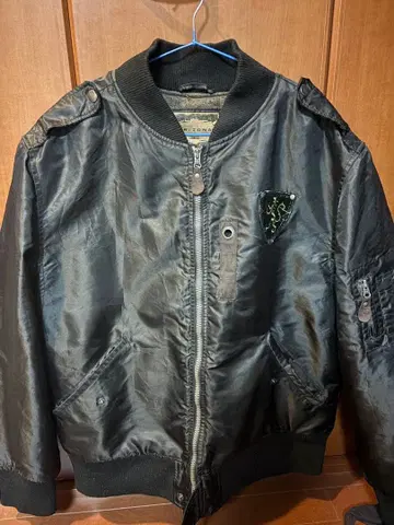 블랙 MA-1 플라이트 자켓