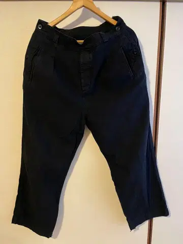 OUTIL 우티 인디고 염색 밀리터리 팬츠