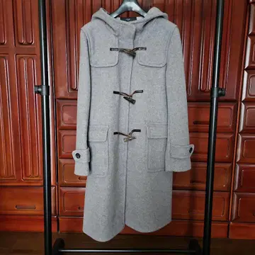 그린 레이블 릴랙싱 더플 코트 그레이