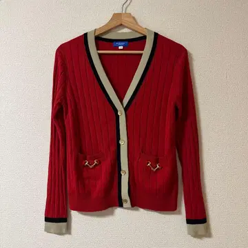 리브 레드 가디건 블루 레이블 BLUElabel