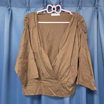 UNITED ARROWS V넥 7부 소매 카슈쿨 상의