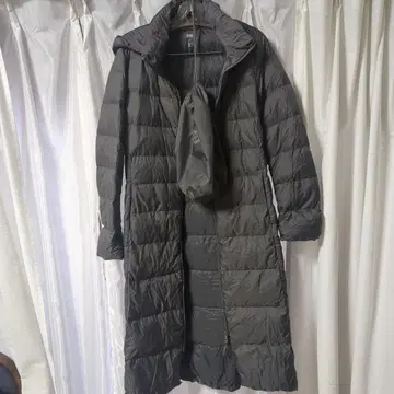 UNIQLO 롱 다운 자켓 그레이 M 사이즈