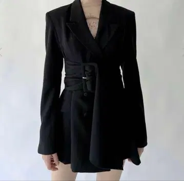 melt the lady thick belt jacket onepiece