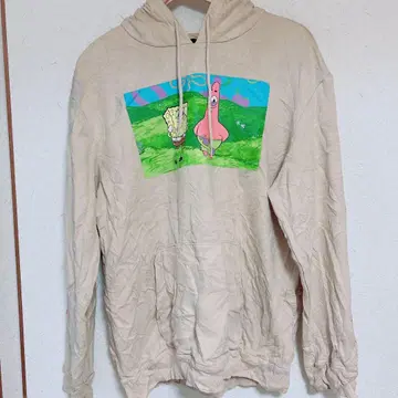 인기 상품 스펀지밥 후드티 XL 베이지