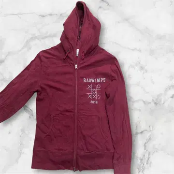 RADWIMPS x 후드티 2014 실황 중계 크림슨 더블 지퍼 S