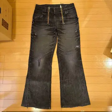 워크 팬츠 vintage 플레어 데님 80s y2k