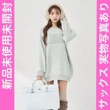 DD 로고 트위드 니트 풀오버 색스 미사용 미개봉 새상품 Darich