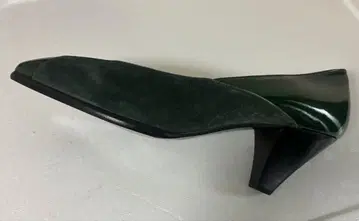 albahaco 다크 그린 펌프스 중간 힐 이탈리아제