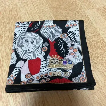 ANNA SUI 라이온 패턴 손수건