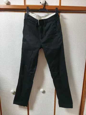 재팬 블루 청바지 슬림 워크 트라우저 블랙