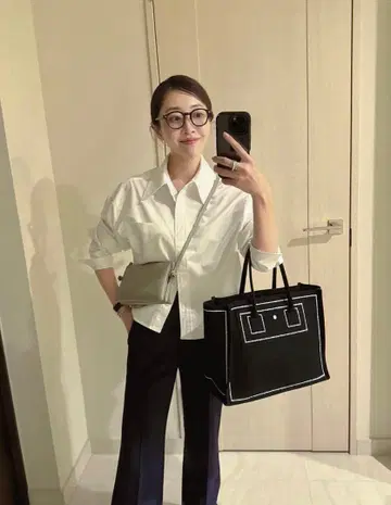 yonfa 택 포함 미사용 새상품 박시 크롭 셔츠