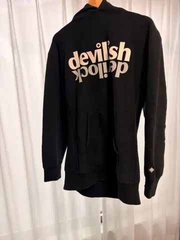 devilock 블랙 후드티 데비락 리버스 위브 90년대