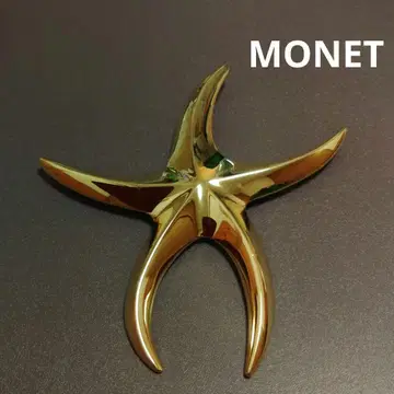 MONET 별 모양 브로치 골드 컬러