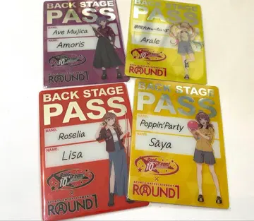 뱅드림! 메탈 카드 라운드 원 4장 세트