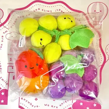 새상품 닛코리노 후르츠 봉제 인형 3 프라이스 머스캣 색상 다름