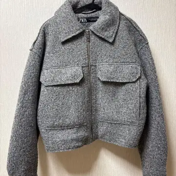 ZARA 부클레 크롭 자켓 XS