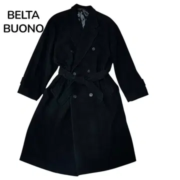 새상품급 BELTA BUONO 캐시미어 100% 롱 코트 더블 벨트 M