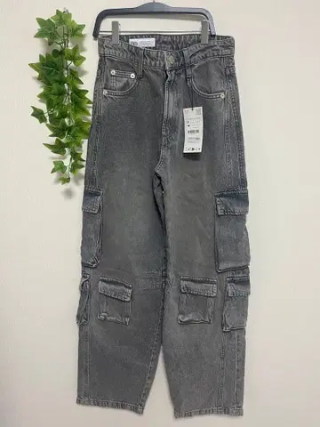[ 새상품 택 포함 ] ZARA 그레이 카고 팬츠 34 사이즈