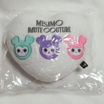 MISAMO 업그레이드 특전 쿠션 하트형 화이트