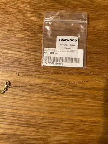 TOMWOOD 롤 체인 1/2 골드 17인치