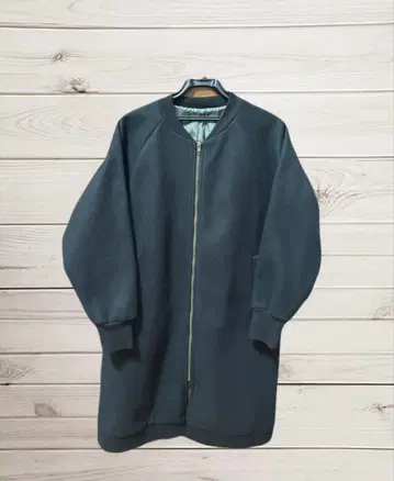 IN THE MARKET 노카라 롱 코트 여성용 블랙 프리 사이즈