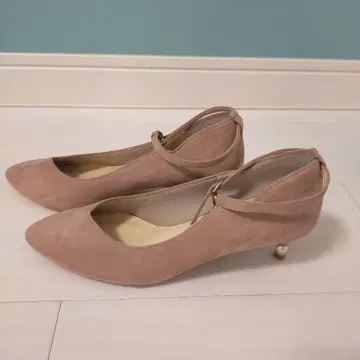 일본제 새상품 스트랩 펄 장식 펌프스