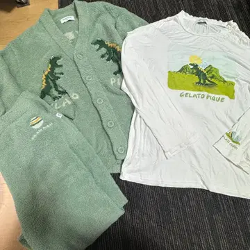 젤라또피케 공룡 다이너소어 셋업 가디건 셋업